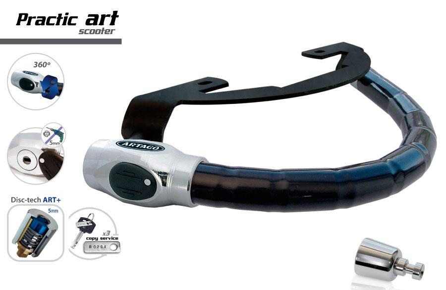 ANTIRROBO MANILLAR ARTAGO PRACTIC ART KYMCO MILER 125 17