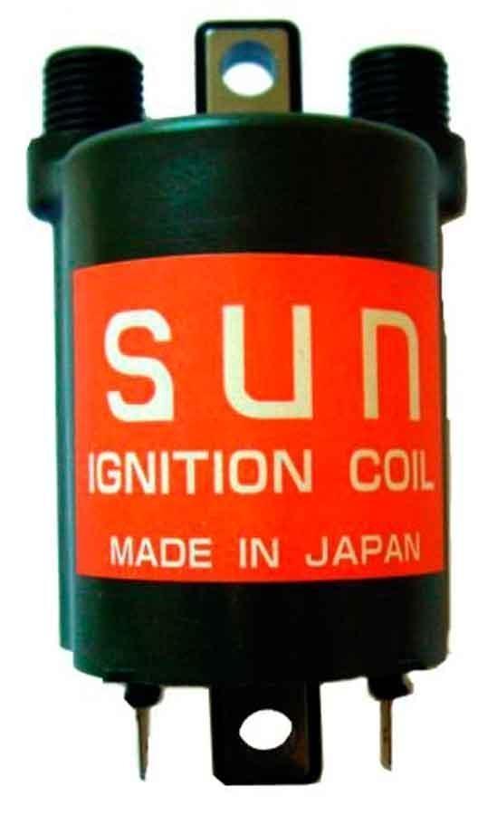 BOBINA SUN JAPONESA TEC MP10 12V - 2,2 OHM - CC DOBLE ENCENDIDO - 2 FASTONS  SUN 04175711