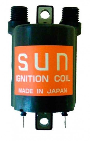 BOBINA SUN JAPONESA TEC MP10 12V 2,3 OHM - CC- DOBLE ENCENDIDO - 2 FASTONS  SUN 04175712