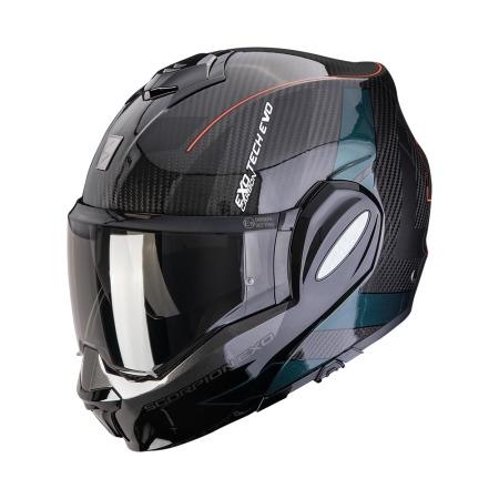 CASCO SCORPION EXO-TECH EVO CARBON CAD NEGRO-VERDE
