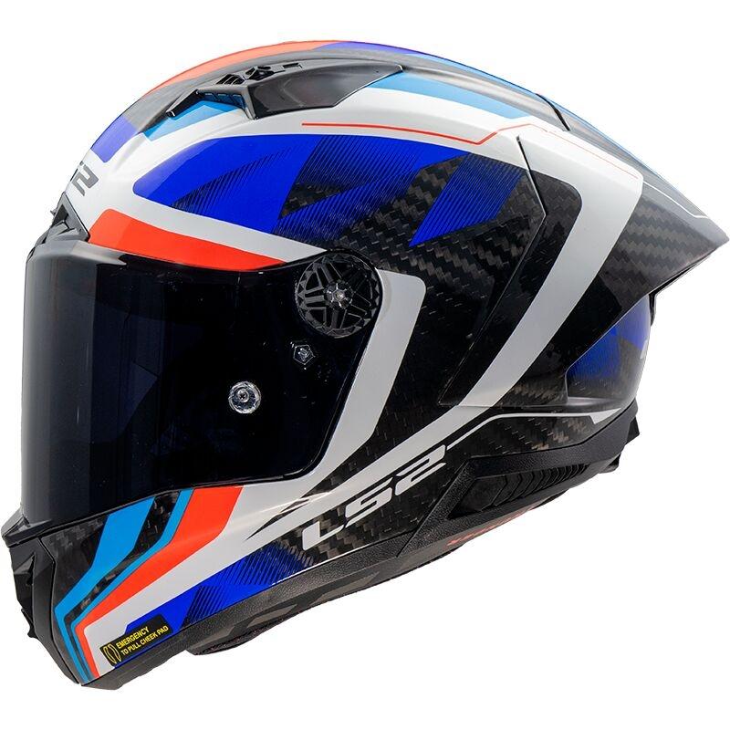 CASCO INTEGRAL LS2 FF805 THUNDER GP AERO RAUTE BLUE RED-06