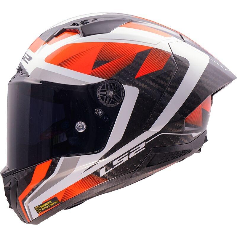 CASCO INTEGRAL LS2 FF805 THUNDER GP AERO RAUTE WHITE RED-06