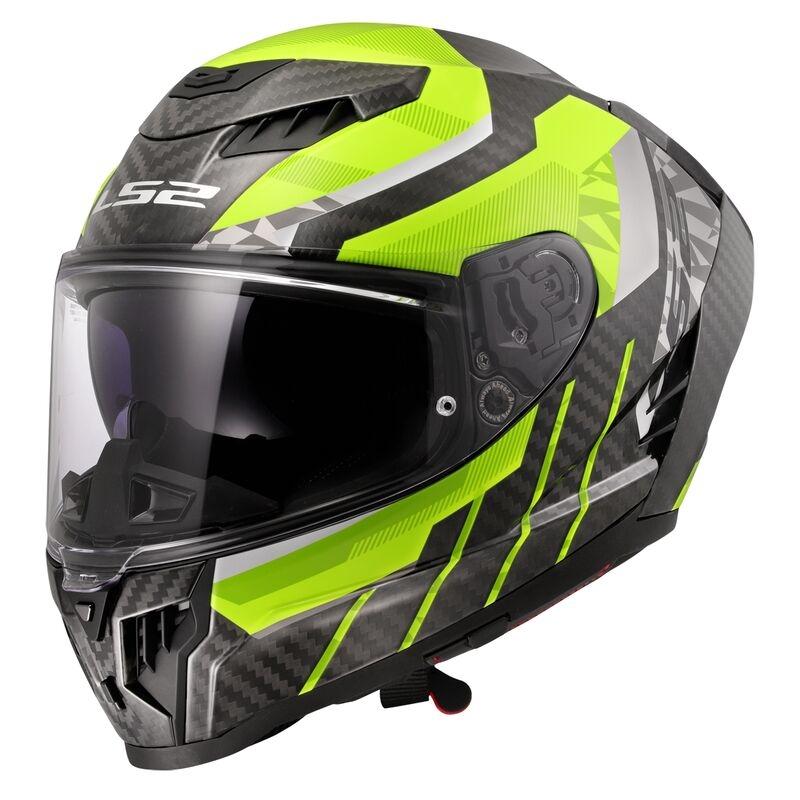 CASCO INTEGRAL LS2 FF807 DRAGON TRAX H-VIS YELLOW