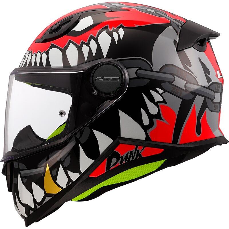 CASCO INFANTIL LS2 FF812 KID PUNK GREY RED