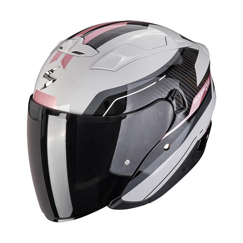 CASCO SCORPION EXO-230 HIPE GRIS-ROSA