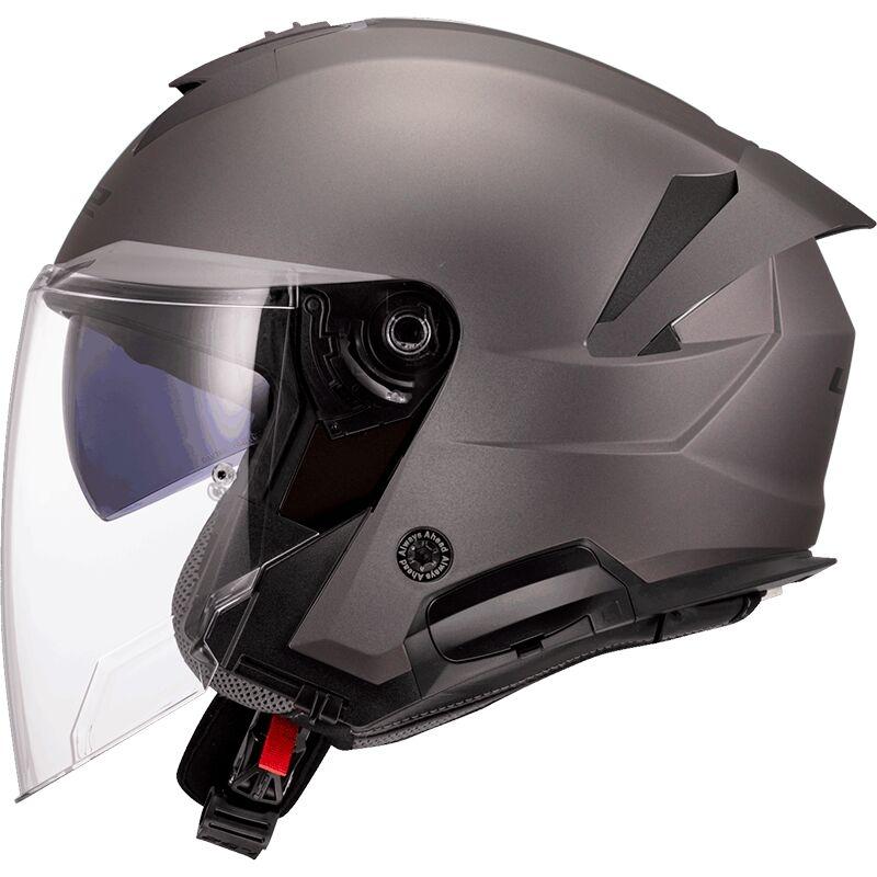 CASCO ABIERTO LS2 OF618 VERSO II SOLID MATT TITANIU