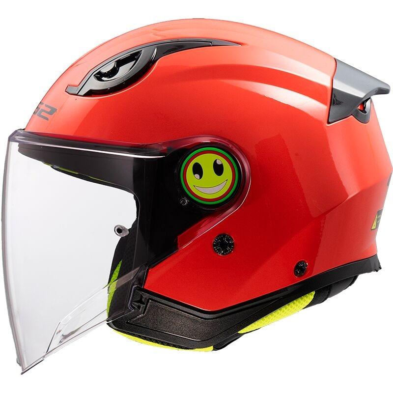 CASCO ABIERTO LS2 OF622 FUNNY II SOLID RED