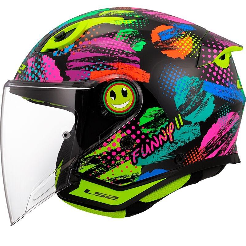 CASCO ABIERTO LS2 OF622 FUNNY II JOY BLACK