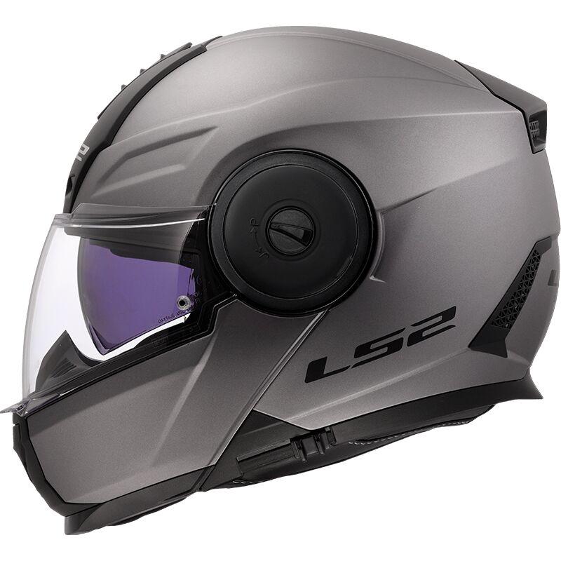 CASCO CONVERTIBLE LS2 FF902 SCOPE II SOLID MATT TITANIUM-06