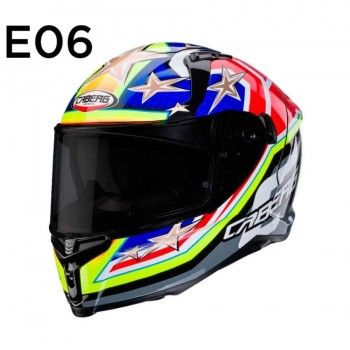 CASCO CABERG INTEGRAL AVALON X TRACK BLACK/YELLOW FLUO/RED FLUO/BLUE