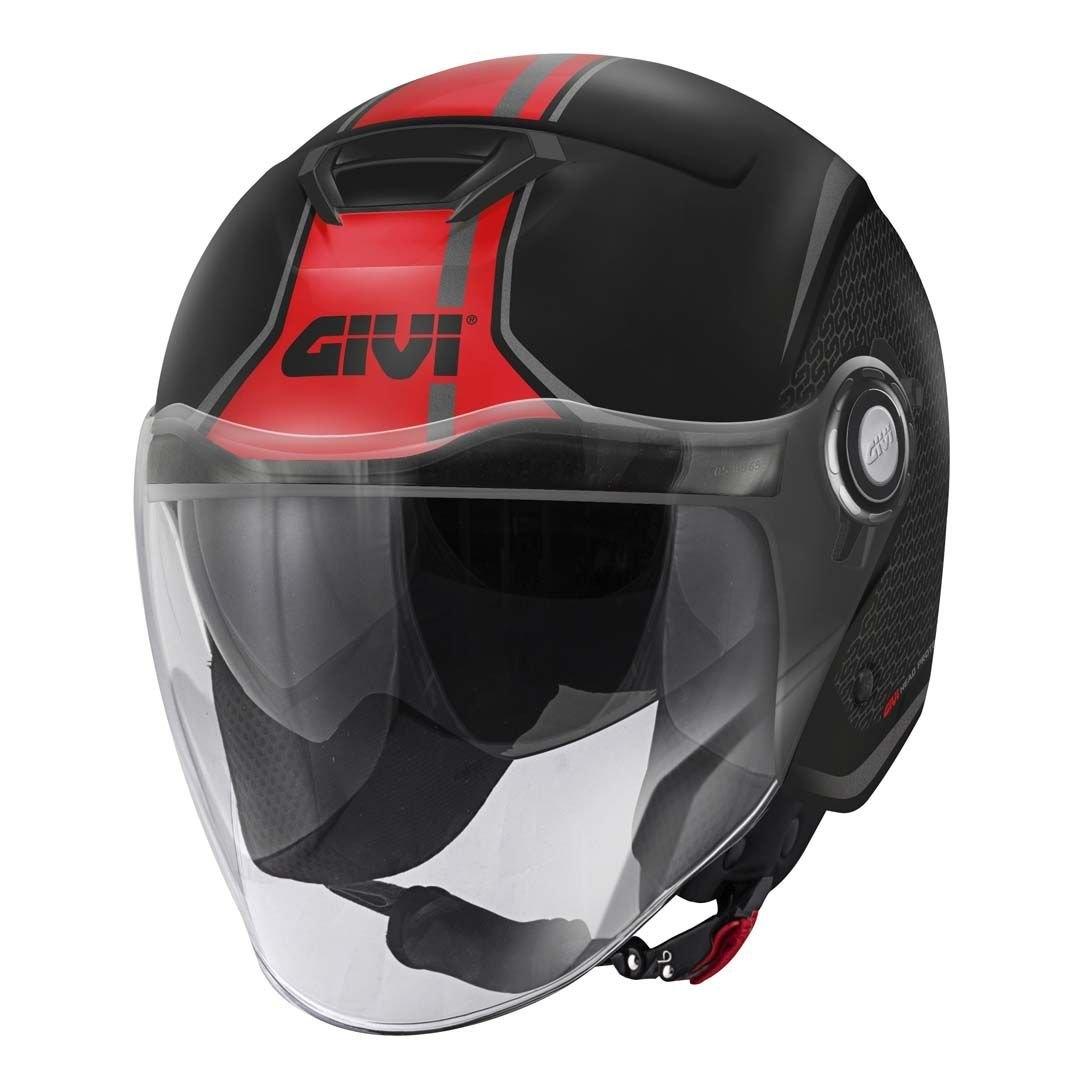 CASCO GIVI JET 125/TOUCHNEGRO-MT/ROJO