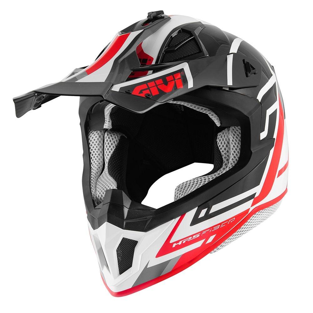 CASCO GIVI FULL CROSS LOGIC FIBER NG/BL/RO