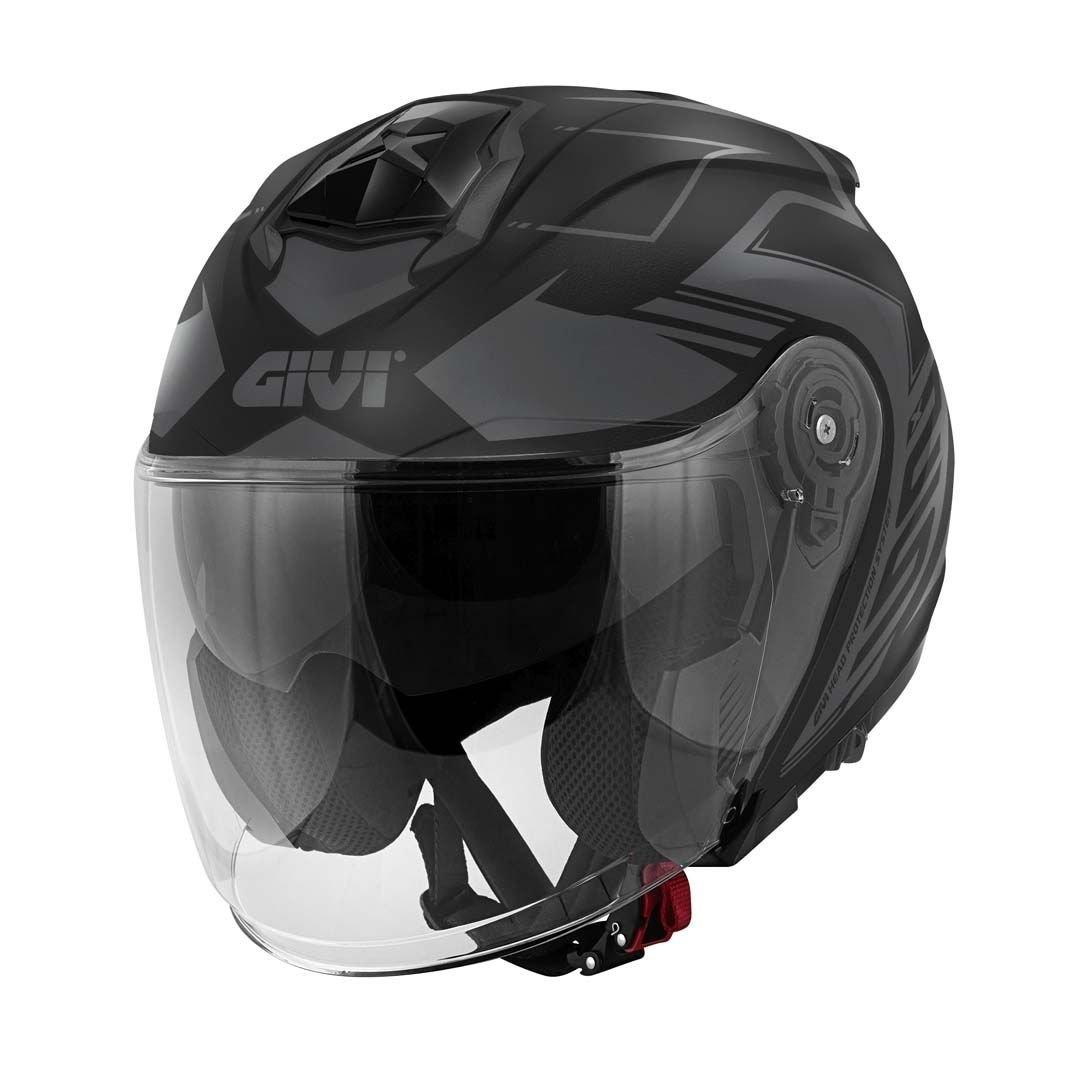 CASCO GIVI JET X25/TRACENEGRO-MT/TITANIO