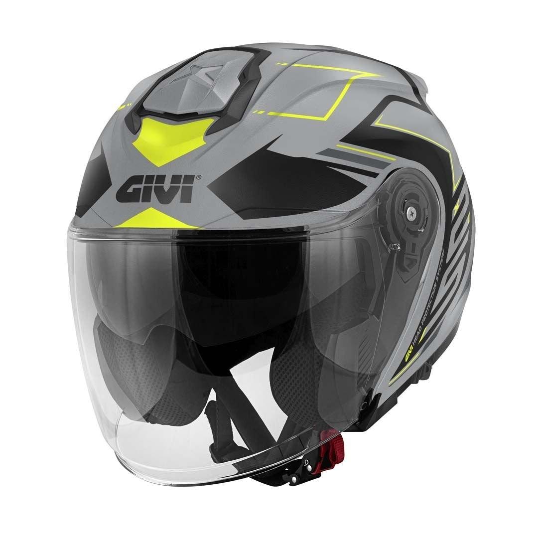 CASCO GIVI JET X25/TRACEGRIS-MT/NEGHRO/YELLOW