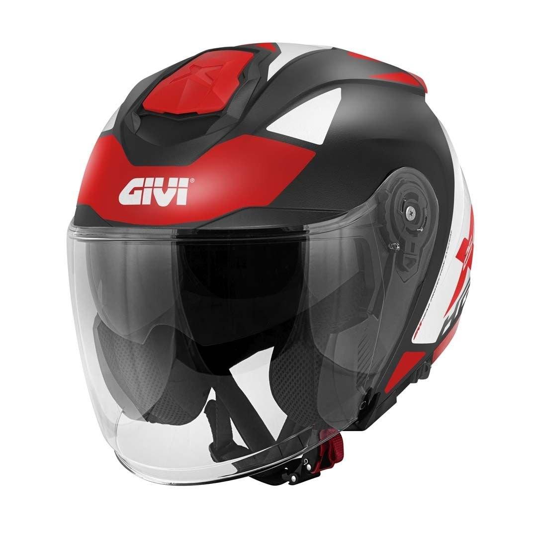 CASCO GIVI JET X25/TARGETD/TARGET NEGRO/BLANC