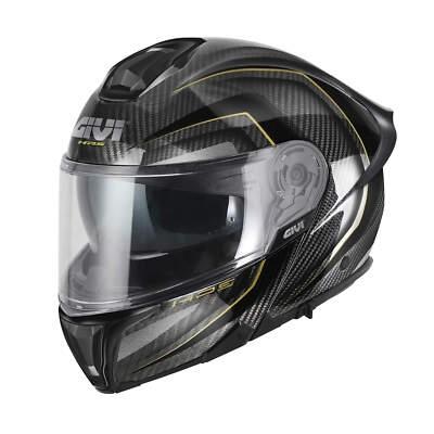 CASCO GIVI FLIPUP CARBON C/PL X50 CBN/GOLD