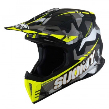 CASCO SUOMY OFF-ROAD X-WING CAMOUFLAGER MATE AMARILLO