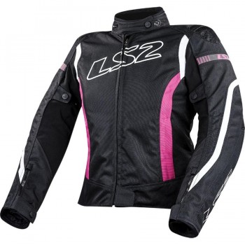 CHAQUETA LS2 SPORT TOURING GATE MUJER BLACK PINK (ROSA)