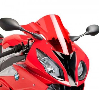 CUPULA PARABRISAS PUIG RACING BMW S1000RR 15'-18' CON ROJO 7564R