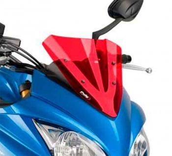 CUPULA PARABRISAS PUIG RACING GSX-S1000F 15'-18' CON ROJO 7639R