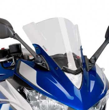 CUPULA PARABRISAS PUIG RACING YAMAHA YZF-R3 15'-18'CON TRANSPARENTE 7649W