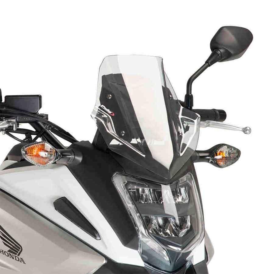 CUPULA PARABRISAS PUIG RACING HONDA NC750X 16'-18'CON TRANSPARENTE 8909W