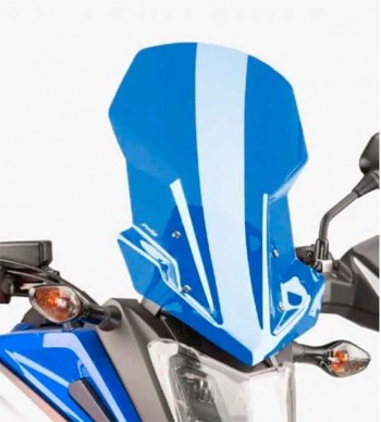 CUPULA PARABRISAS PUIG TOURING HONDA NC750X 16'-18'CON AZUL 8910A