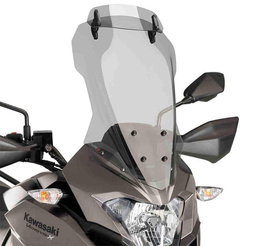 CUPULA PARABRISAS PUIG TOURING CON VISERA KAWASAKI VERSYS-X 300 17-18' CON AHUM 9713H