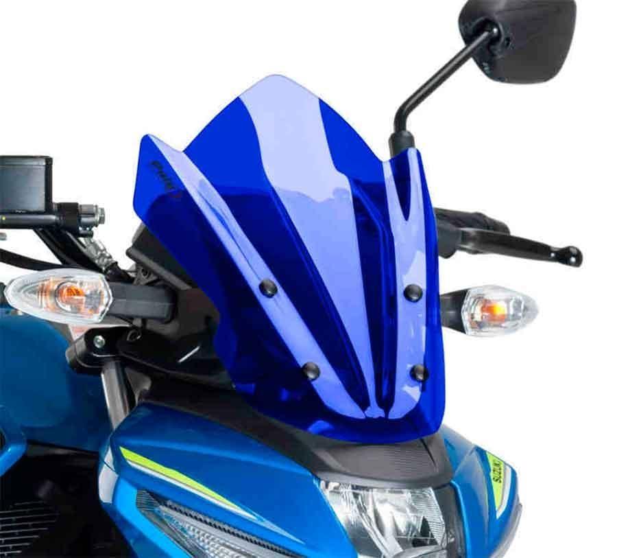 CUPULA PARABRISAS PUIG NEW GENERATION SPORT SUZUKI GSX-S125 17-18' CON AZUL 9873A