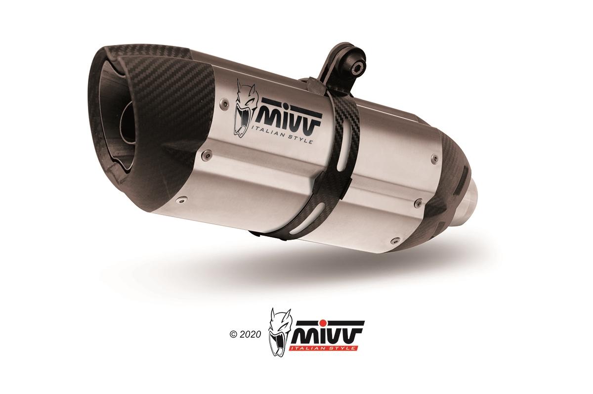 ESCAPE MIW DUCATI 1100 MULTISTRADA V4 1100 / S 2021   2024 Euro5 SPORT SLIP-ON SUONO ST. STEEL