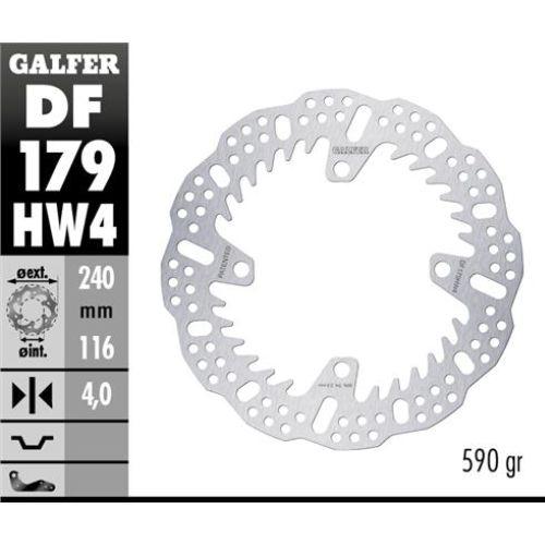 DISCO FRENO GALFER 179 DISC SHARK FIXED 240X4MM