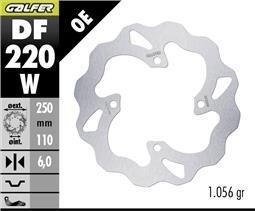 DISCO FRENO GALFER 220 WAVE DISC FIXED 250X6MM
