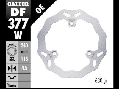DISCO FRENO GALFER 377 DISC WAVE FIXED 240X4.5MM