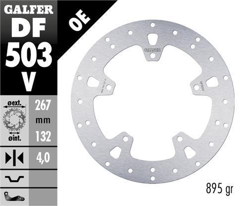 DISCO FRENO GALFER 503 ROUND DISC FIXED 267X4MM