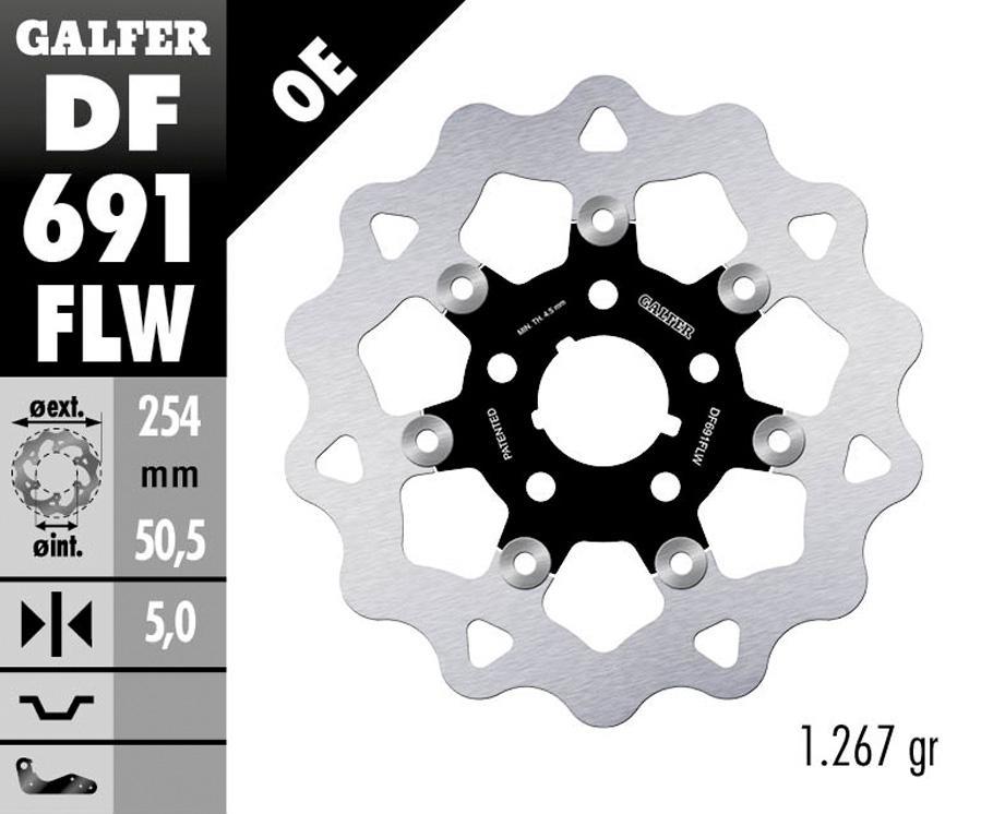 DISCO FRENO GALFER 691FLW