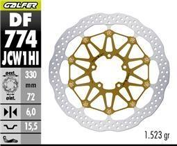 RACING W FLOATECH BRAKE DISC 330X6MM KASHIMA