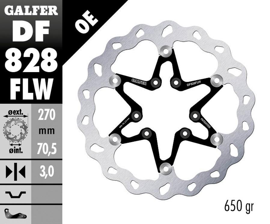 DISCO FRENO GALFER 828FLW