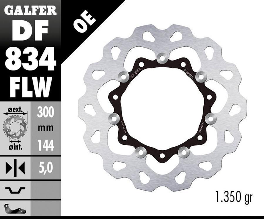 DISCO FRENO GALFER 834FLW