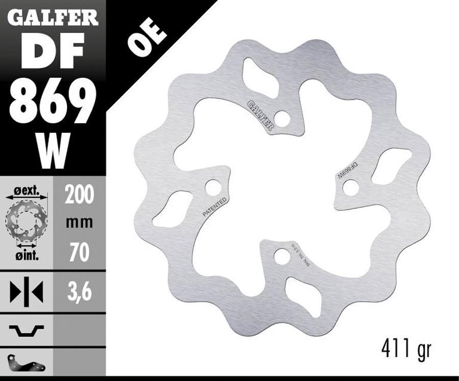 DISCO FRENO GALFER 869W