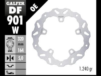DISCO FRENO GALFER 901 DISC WAVE FIXED 320X5MM