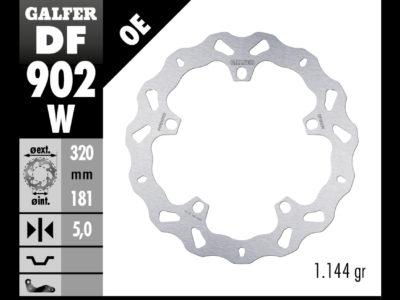 DISCO FRENO GALFER 902 DISC WAVE FIXED 320X5MM