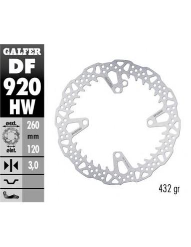 DISCO FRENO GALFER 920 DISC SHARK FIXED 260X3MM