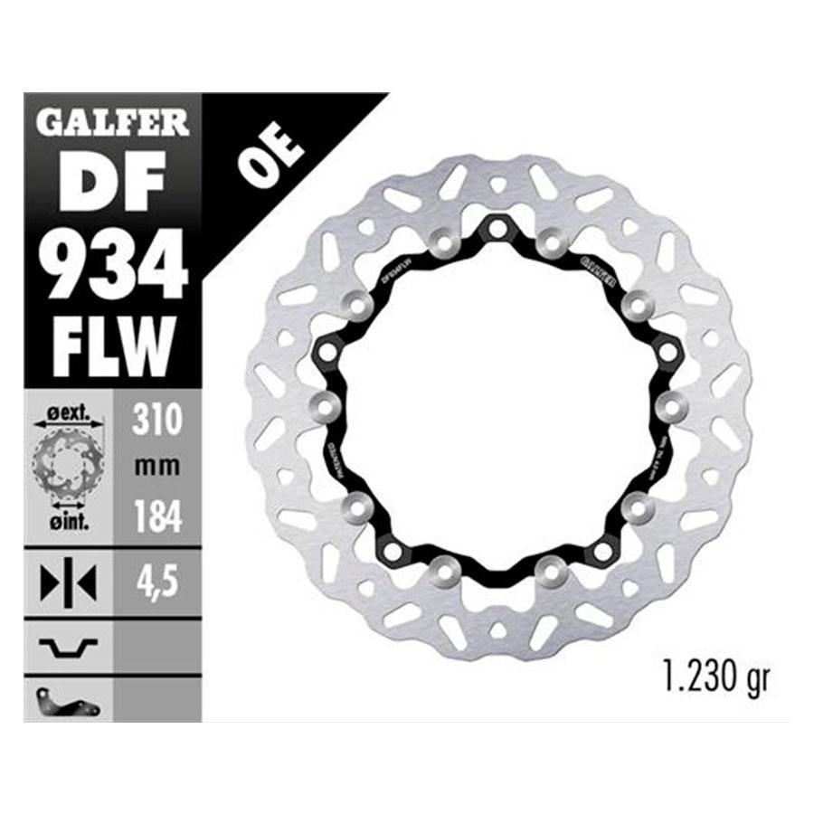 DISCO FRENO GALFER WAVE FLOTANTE (NUCLEO ACERO) 310x4 5mm