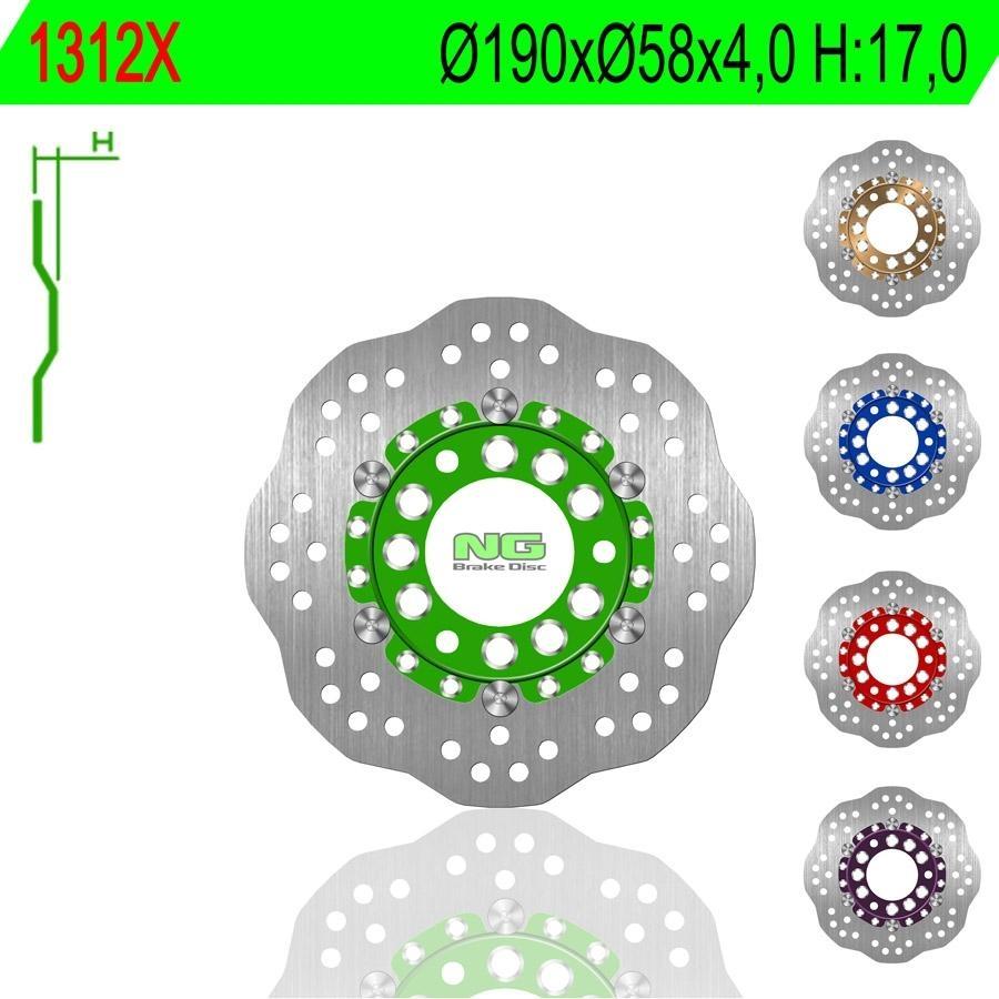 DISCO FRENO NG 1312X  190 X  58 X 4