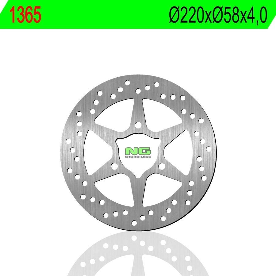 DISCO FRENO NG 1365  220 X  58 X 4 SCUTUM S02/S03
