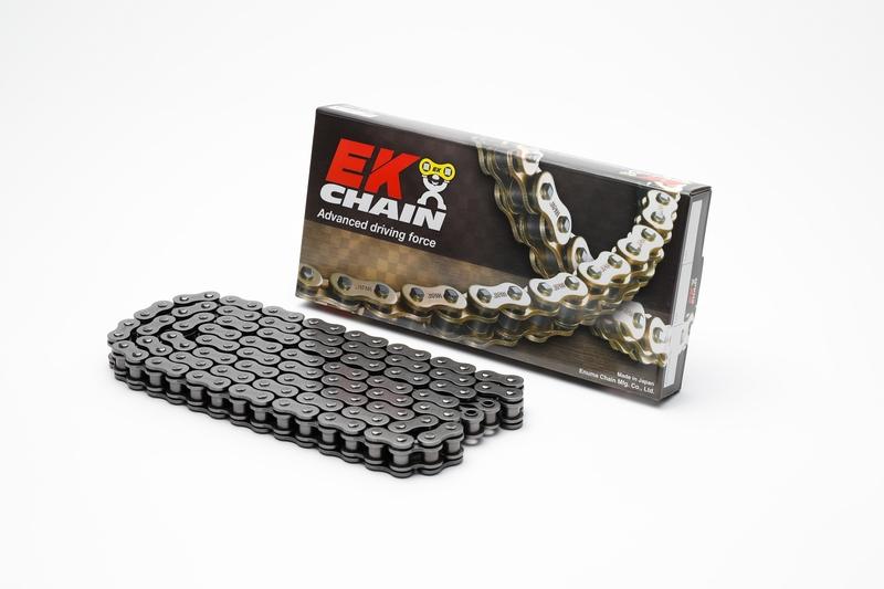 CADENA EK 525SRX2 QX-RING 525 CARRETERA RENFORC E 100 ACERO / ACERO REMACHE