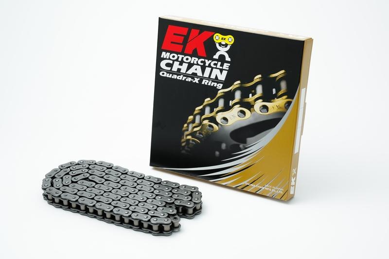 CADENA EK 530ZVX3 NX-RING 530 CARRETERA SUPER-RENFORC E 90 ACERO / ACERO REMACHE