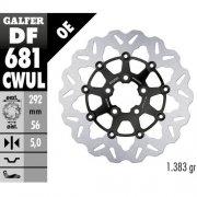 DISCO GALFER WAVE FLOTANTE BLACK BRIGHT 292x5mm DF681CWUL