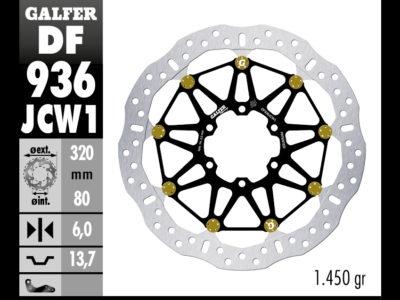 DISCO GALFER WAVE FLOTANTE 320X6MM (FRONT) DF936JCW1G03