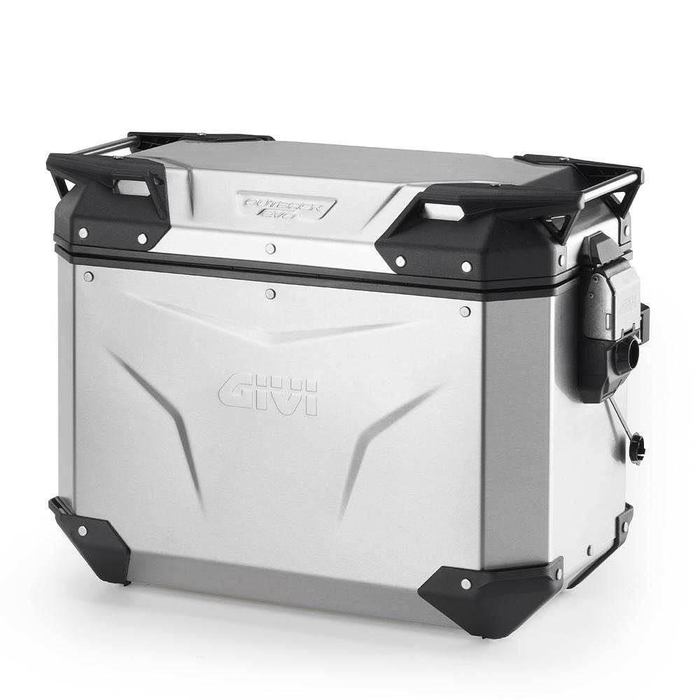 MALETA LATERAL MK C-SIDE 44L ALUMINIO NAT. DX P/SLR GIVI   OBKEV44AR